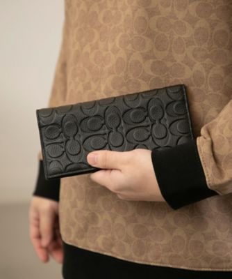 特別イベント coach 長財布 シグネチャーブレストポケットウォレット